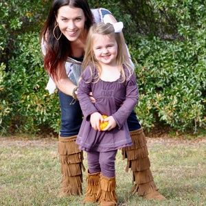Like New {Luna Luna Copenhagen} Long Sleeve Purple Swing Top & Legging Set | 3T